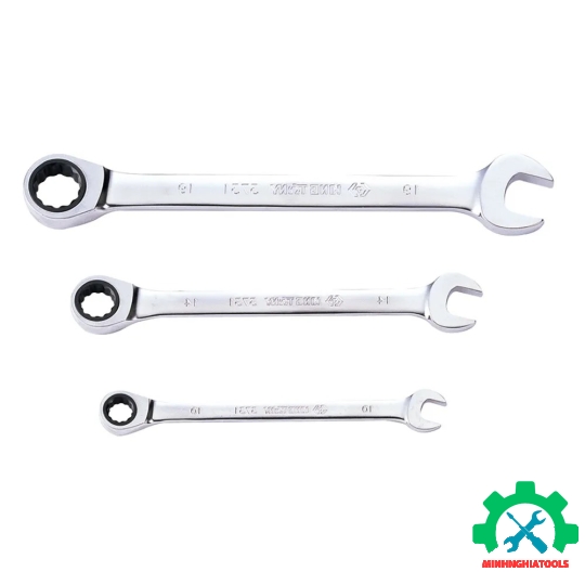 Bộ cờ lê vòng miệng tự động 8-24mm Kingtony 12114MRN 