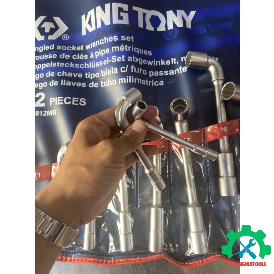 Bộ cờ lê ống điếu 12 chi tiết KingTony 1812MR