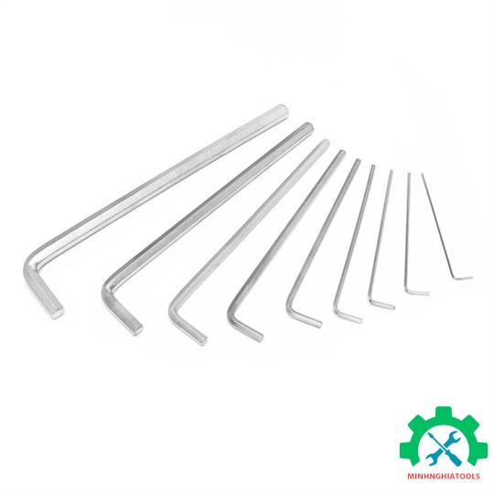 Bộ lục giác đầu bằng kiểu chữ L, loại dài 9 cái hệ mét Workpro - WP222005 