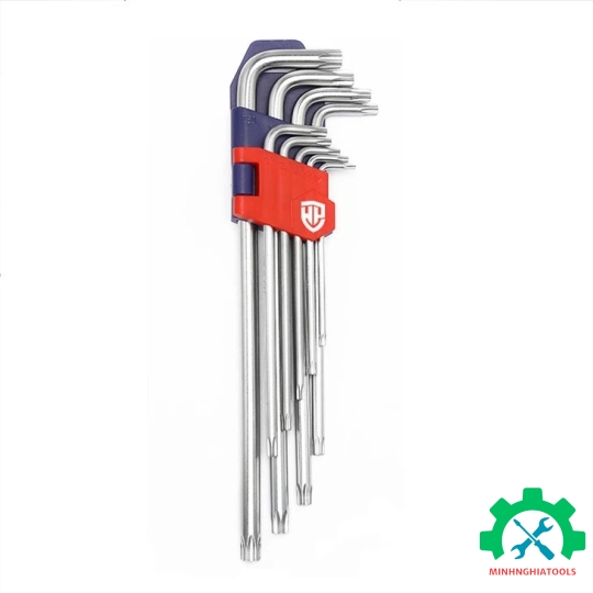 Bộ lục giác đầu hình sao kiểu chữ L, loại dài 9 cái Workpro - WP222003 