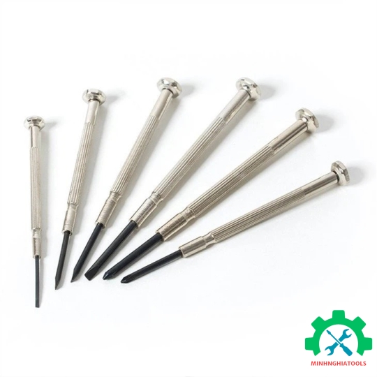Bộ Tua vít 6 cái gồm (3 cái đầu hình hoa khế, 3 cái đầu dẹt) Workpro - WP200508 
