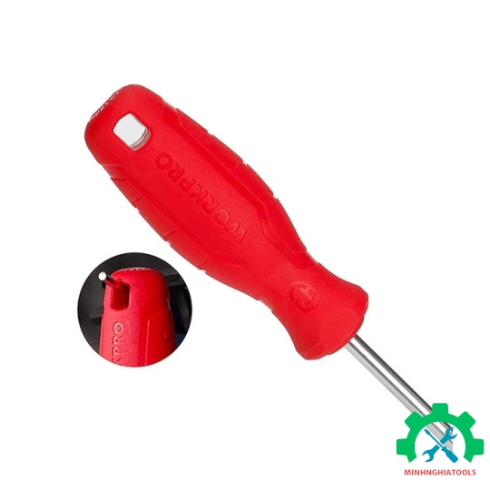 Tua vít đầu hình hoa khế, kích thước PH1x100mm, thép hợp kim CR-V Workpro - WP221008 