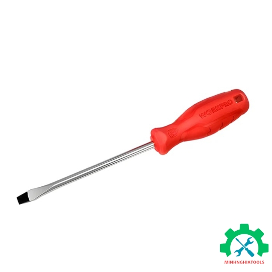 Tua vít đầu dẹt, kích thước 8x150mm, thép hợp kim CR-V Workpro - WP221005 