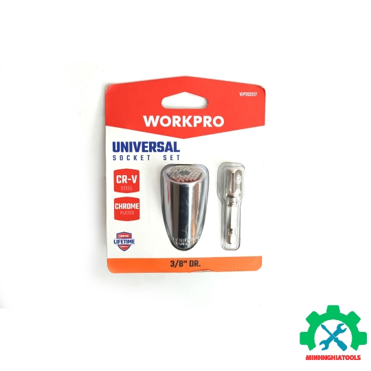 Bộ đầu tuýp có đầu vuông 3/8 inch size 7-32mm Workpro - WP202517 