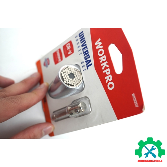 Bộ đầu tuýp có đầu vuông 3/8 inch size 7-32mm Workpro - WP202517 