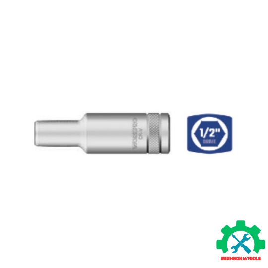 Đầu tube dài có đầu vuông 1/2 inch và đầu lục giác 6 cạnh size 12mm Workpro - WP274117