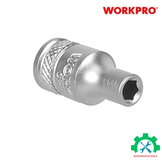 Đầu tube có đầu vuông 1/4 inch và đầu lục giác 6 cạnh size 7mm Workpro - WP274004