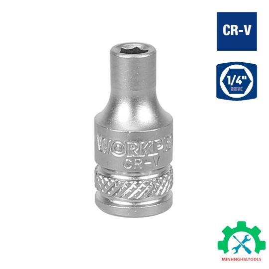 Đầu tube có đầu vuông 1/4 inch và đầu lục giác 6 cạnh size 7mm Workpro - WP274004