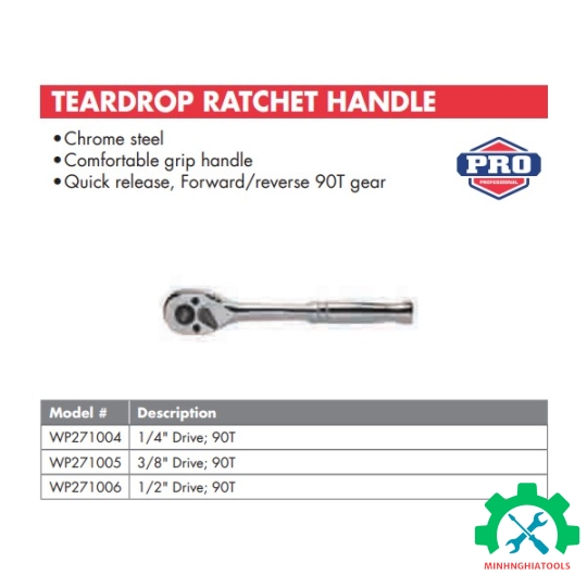  Cần tự động đảo chiều 1/2 inch Workpro - WP271006