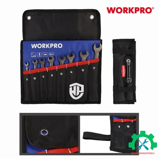 Bộ cờ lê lắt léo vòng tự động 8 chi tiết  Workpro - WP202521 
