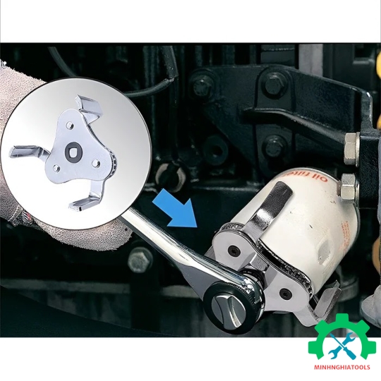 Bộ cờ lê lọc dầu (điều chỉnh được), 3 hàm, kích thước: 1/2 inches, Workpro - WP319011 