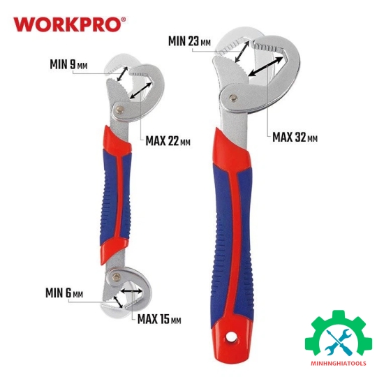Bộ cờ lê đa năng điều chỉnh 6-32MM WORKPRO WP202516 