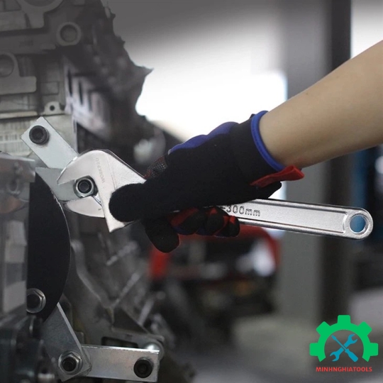 Mỏ lết Workpro Thép CR-V, cán trơn size từ 6 - 15 inch 