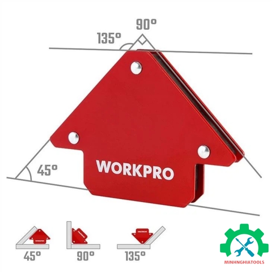 Nam châm ke góc hàn WORKPRO, size 3 inch ( WP232045 ), 4 inch ( WP232046 ) , 5 inch ( WP22047 )