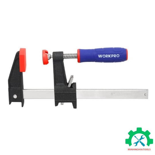 Kẹp thanh bằng thép, kích thước: 600mm (24 inches), Workpro - WP232033 