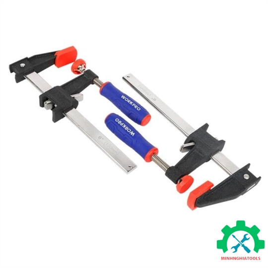 Kẹp thanh bằng thép, kích thước: 450mm (18 inches), Workpro - WP232032 