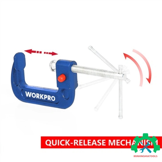 Cảo chữ C nhả nhanh WORKPRO 4inch ( WP232023), 6inch ( WP232024 )