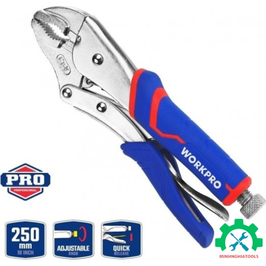 Kìm bấm bằng thép CR-V 10 inch 250mm Workpro - WP231074  