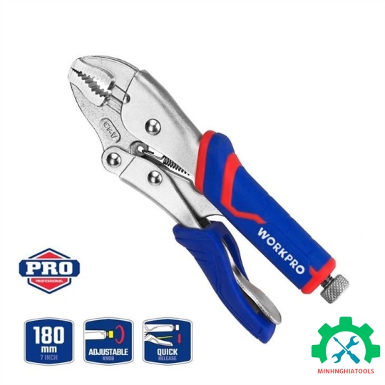 Kìm bấm bằng thép CR-V 7 inch 180mm Workpro - WP231073 