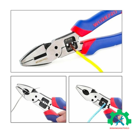 Kìm điện đa năng 8 inch 200mm Workpro - WP231085 