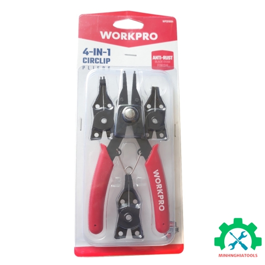 Kìm mũi tròn size 4in1 Workpro - WP201004 