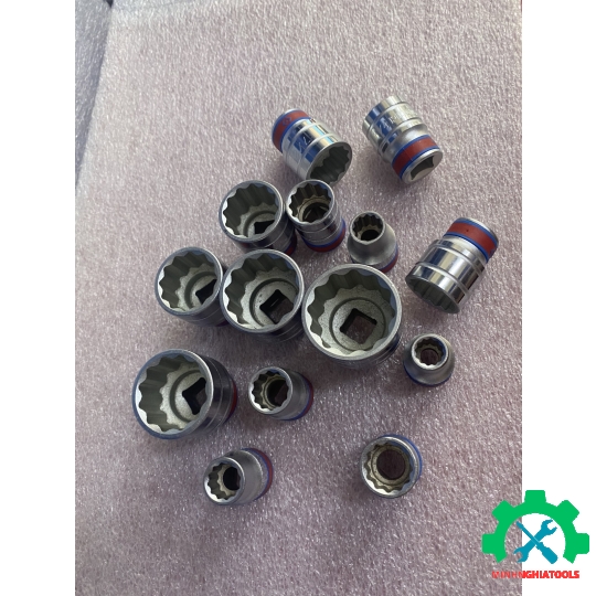 Đầu Tube  Kingtony 1/2" trắng ngắn 12 cạnh 4330M  Size lẻ từ 8-32mm