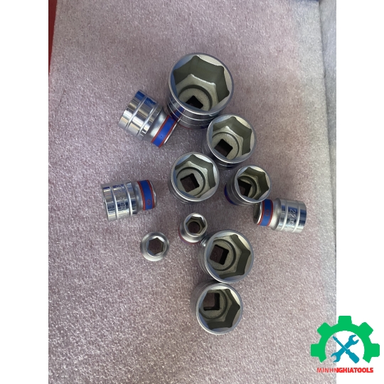 Đầu Tube  Kingtony 1/2" trắng ngắn 6 cạnh 4335M Size lẻ từ 8-41mm