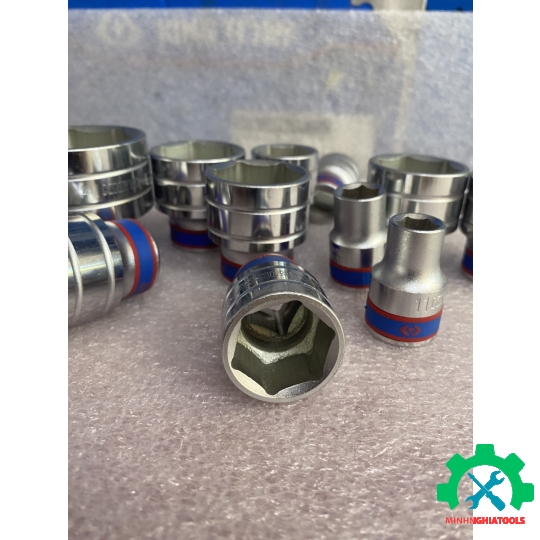 Đầu Tube  Kingtony 1/2" trắng ngắn 6 cạnh 4335M Size lẻ từ 8-41mm