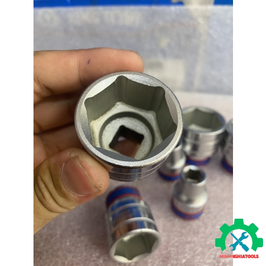 Đầu Tube  Kingtony 1/2" trắng ngắn 6 cạnh 4335M Size lẻ từ 8-41mm