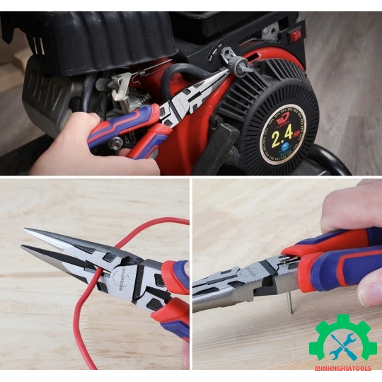 Kìm nhọn bằng thép CR-V 6 inch, 8 inch WORKPRO WP231101 - WP231102