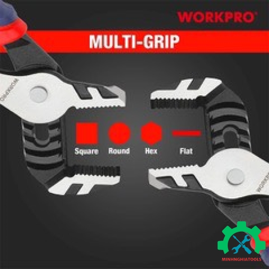 Kìm mỏ quạ bằng thép CR V, tay cầm bằng nhựa chống trượt WORKPRO 