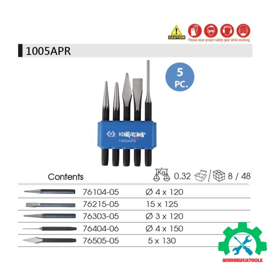 Bộ đục 5 món KINGTONY 1005APR 
