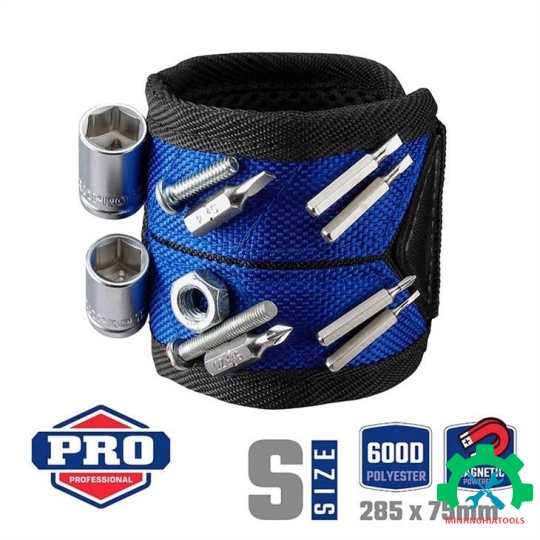 Tay đeo đựng công cụ từ tính Workpro WP289002 size S kích thước 285x75mm 
