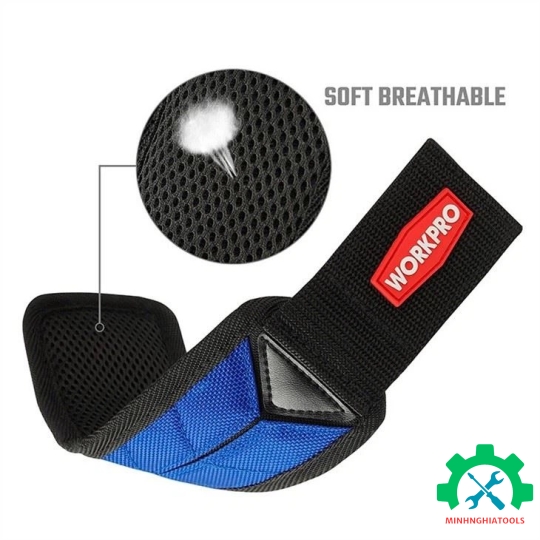 Tay đeo đựng công cụ từ tính Workpro WP289002 size S kích thước 285x75mm 