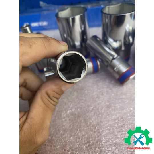 Đầu tube 1/2" trắng dài  (loại 6 cạnh) Kingtony 4235M