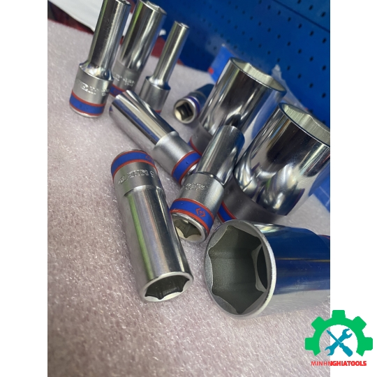 Đầu tube 1/2" trắng dài  (loại 6 cạnh) Kingtony 4235M