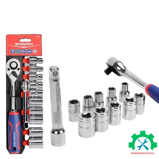Bộ Tube kèm cần tự động 1/2 inch Workpro - WP202558