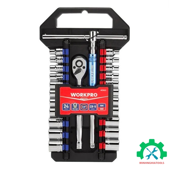 Bộ tuýp 24 chi tiết 3/8 Workpro WP202553 