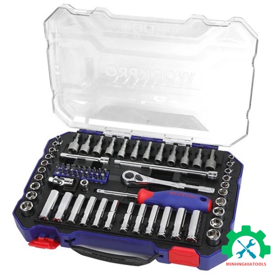 Bộ tube 70 chi tiết 1/4" Workpro WP202522