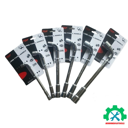 Cờ lê ống  điếu dài xi bóng  TOP, size lẻ từ 8-19mm
