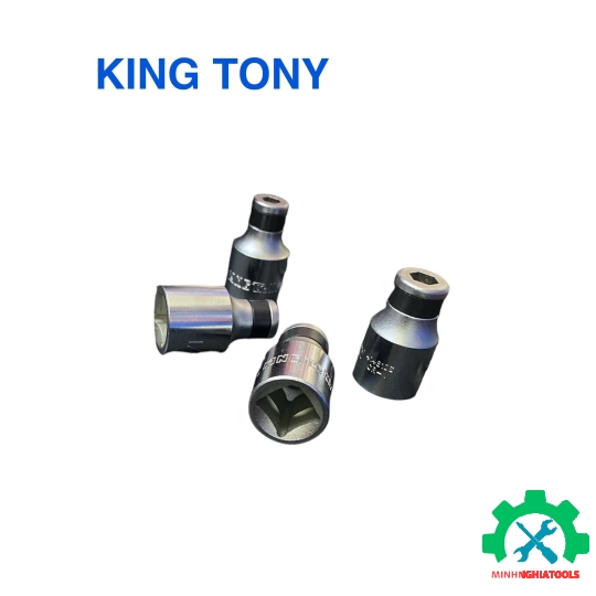 Đầu chuyển bulong 1/2 inch sang mũi vít đóng 6.35 - 8mm Kingtony 4148xxS