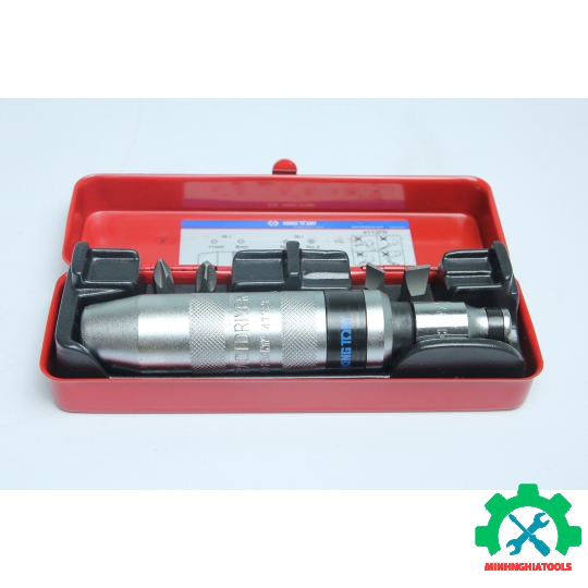 Bộ vít đóng tự động 4 mũi Kingtony 4112FR13 ( đi kèm thước kéo 1M )