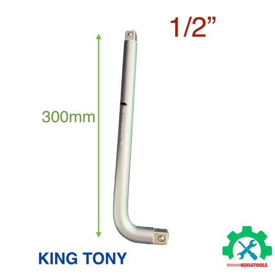 Cần siết chữ L 1/2" Kingtony 4585-12R hai đầu dài 300mm