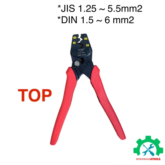 Kìm bấm cos nhanh trợ lực Top VNE-0106 (1.5 - 6mm2) 