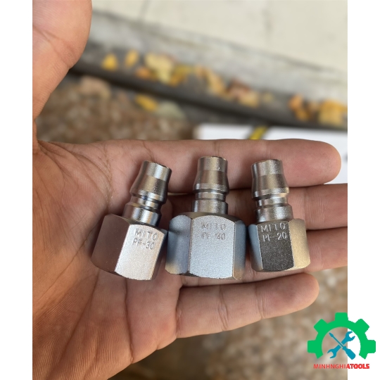 Đầu nối hơi cao cấp Mito-PF răng trong kích thước lẻ có PF20, PF30, PF40