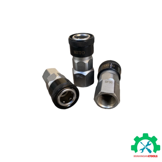 Đầu nối hơi cao cấp Mito-SF răng trong kích thước lẻ có SF20, SF30, SF40