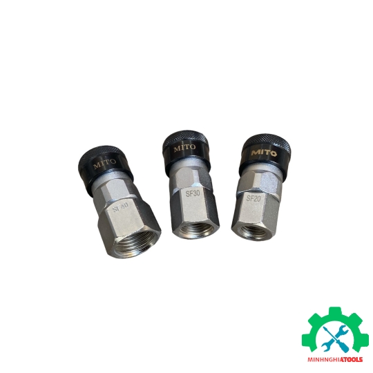 Đầu nối hơi cao cấp Mito-SF răng trong kích thước lẻ có SF20, SF30, SF40