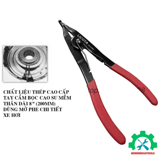 Kìm Mở Phe Xe Hơi Miệng Dẹp 8 (200mm) Licota ATA-0308A 