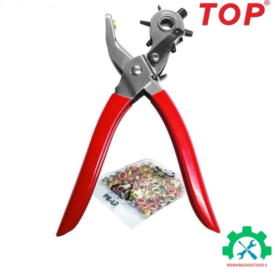 Kìm Bấm Lỗ Dây Nịt ( Kèm Khoen ) Top - K6012A 