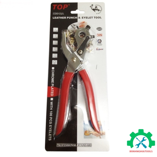 Kìm Bấm Lỗ Dây Nịt ( Kèm Khoen ) Top - K6012A 
